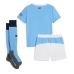 Maglie da calcio Manchester City Prima Maglia Bambino 2025-26 Manica Corta + Pantaloni corti)